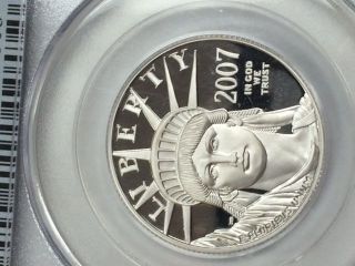 2007 - W $50 Statue Of Liberty - Platinum Eagle Pr69 Dcam Pcgs photo