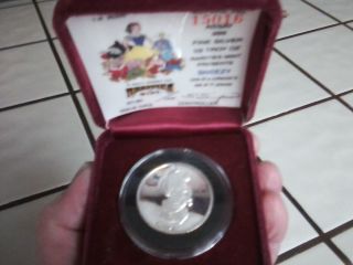 Disney 50th Anniversary 1/2 Oz Silver Coin Sneezy - With 1987 Rarities photo