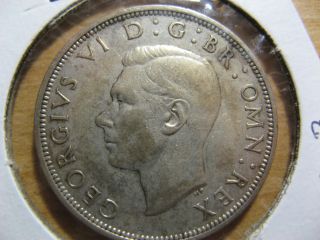 Half Crown 1940 Great Britain Silver Coin King George Vi Uk Gb 1/2 photo