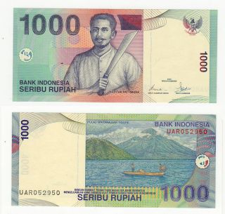 1000 Indonesia Rupiah Indonesian $1,  000 Rupah Unc Currency Money Uncirculated photo