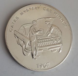Gates Rubber Company 1967 Mystery Car Winner Coin Medal Automobile photo