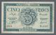 1942 Algeria 5 Francs Note,  Pick 91 Africa photo 1