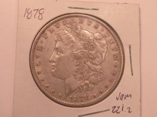 1878 7tf Morgan Silver Dollar Vam 221 - 2 Rev 79 No Reserv E photo