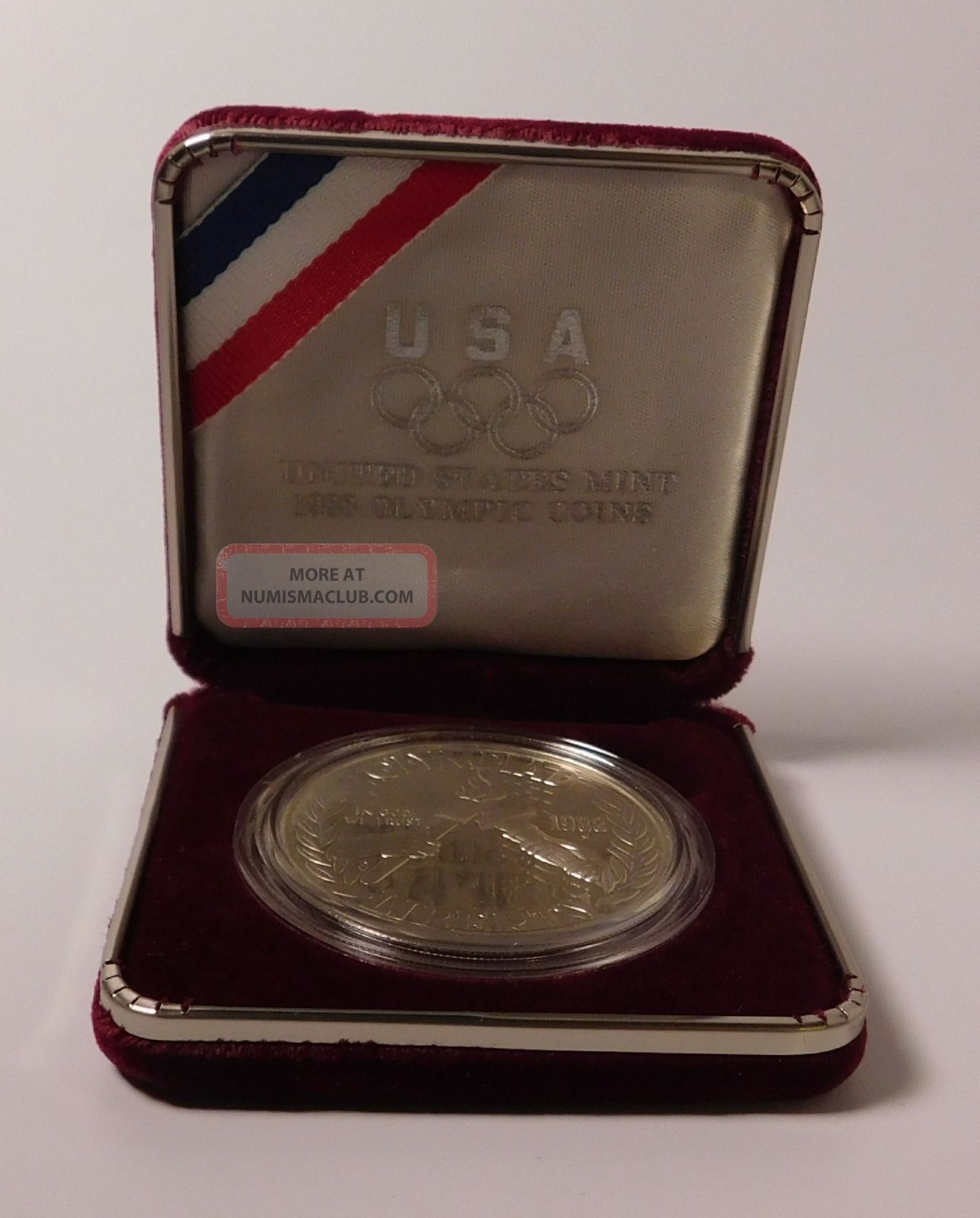 1988 Us Olympic 900 Silver Dollar Coin Proof No Packing Box Or