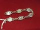 Roman Glass In Sterling Silver Bracelet / Vintage Holy Land Jewelry Coins: Ancient photo 2