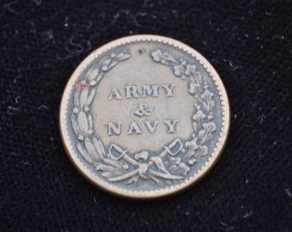 1863 army navy civil war token