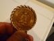 1947 50 Peso 37.  5gr.  Mexican Gold Coin 20gr 14k Bezel & 1/20th Gold Filled Chain Mexico photo 2