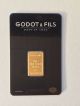 5 Grams Gold Bar Godot & Fils In Assay Card Uncirculated Gold photo 2