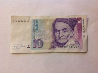1993 German 10 Deutsche Mark Banknote photo