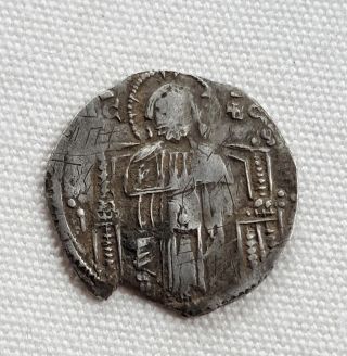 A74: Medieval Europe: Serbia.  Stefan Uros Ii Milutin (1282 - 1321).  Dinar - Silver photo