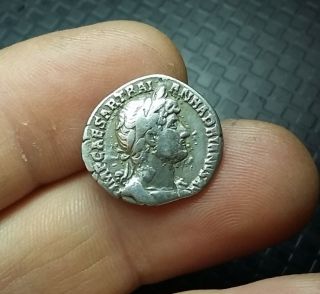 Antique Coin Silver Hadrian Roman Denarius Ad 138 - 161 0911 Ca photo
