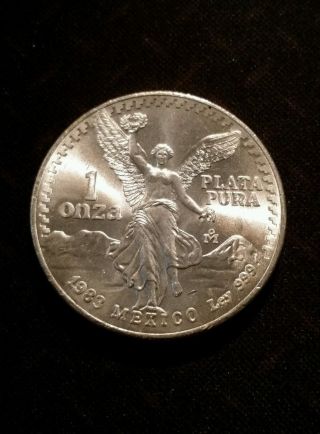 1983 Mexico One Oz Silver Libertad Coin photo