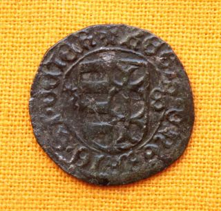 Medieval Hungarian Coin - I.  Wladislaus Denar,  1440 - 1444.  Unger: 475. photo
