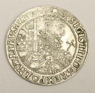 1622 Poland,  Sigismund Iii Ort 1/4 Thaler/18 Groszy Silver Au50, photo
