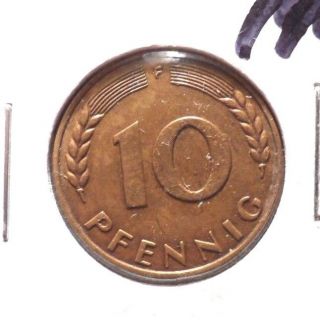 Circulated,  1949 10 Pfennig West German Coin photo