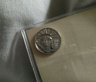 2001 1/10 Oz American Eagle Platinum Coin photo