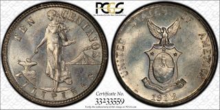 Us Philippines 1938 - M Ten Centavo Pcgs Ms 65 Cppm 7day,  $0.  99 Start,  Nr photo