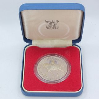 1977 Sterling.  925 Proof Silver Crown Queen Elizabeth Ii Jubilee Coin Royal photo