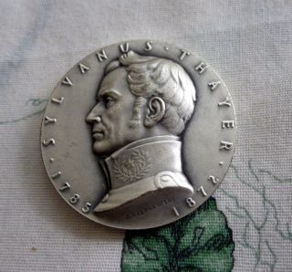 Sylvanus Thayer (1785 - 1872) Slver Medal The Hall Of Fame For Great Americ.  At Nyu photo