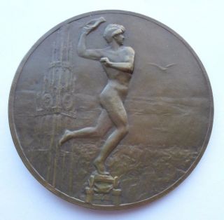 Belgium / Silvius Brabo Artist Proof Belgian Art Medal / Medaille Belge Anvers photo