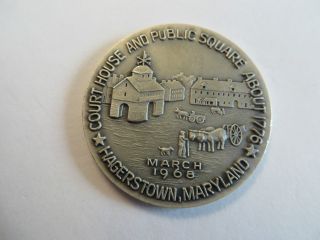 18.  6 Grams Silver Medallion,  Hagerstown Md,  Maco photo