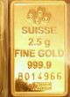 2.  5 Gram 999.  9 Pamp Suisse Fine Gold Bullion Bar Gold photo 2