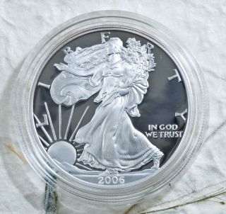 2006 - W Silver American Eagle Proof Coin W/box, photo