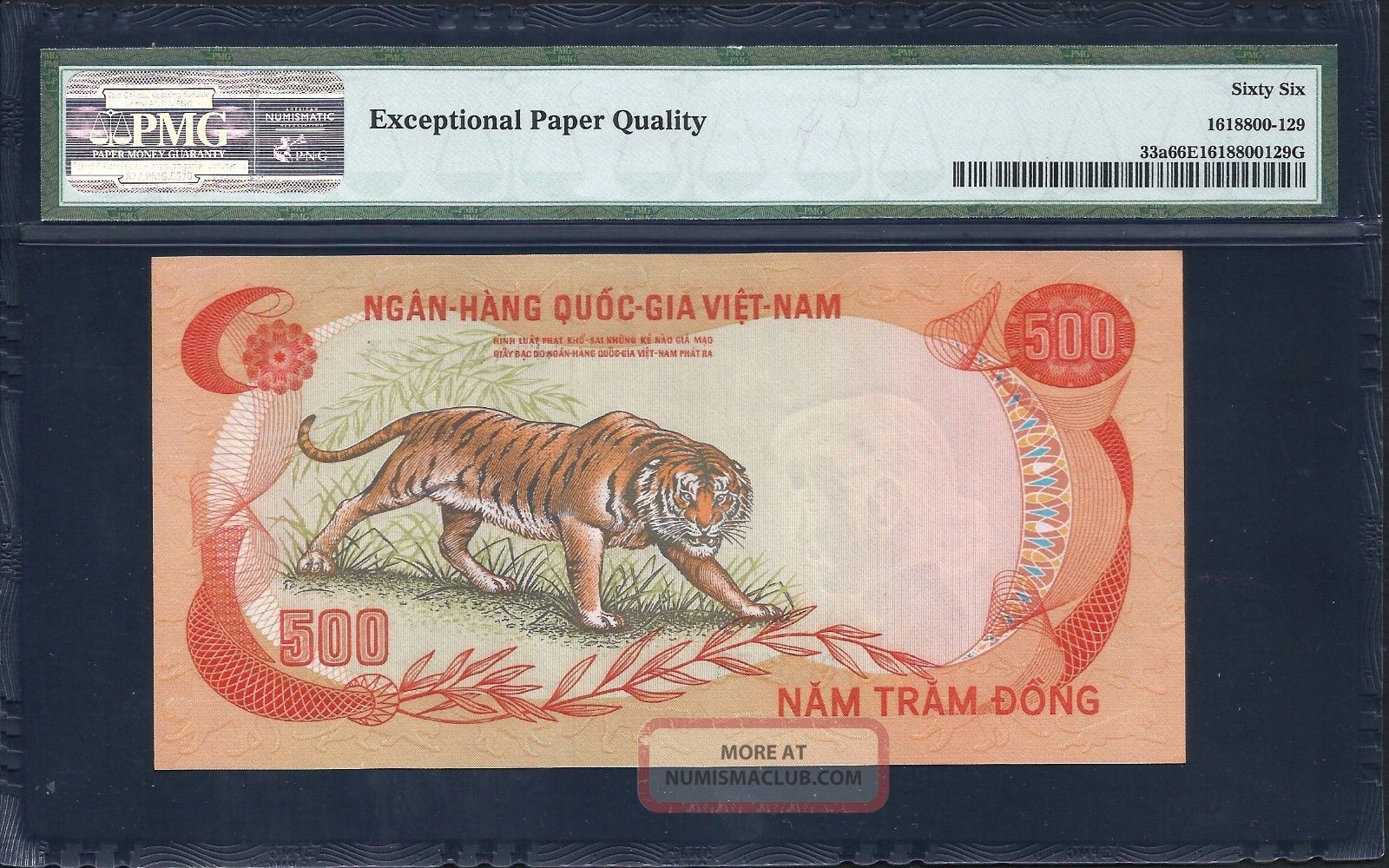 South Vietnam Nd (1972) P - 33a Pmg Gem Unc 66 Epq 500 Dong Asia photo