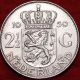 1959 Netherlands Silver 2 1/2 Gulden Foreign Coin S/h Europe photo 1