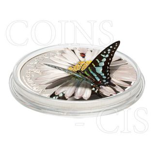 Eq Guinea 2015 1000 Francs Exotic Butterflies 3d Mariposas Exoticas Proof Silver photo