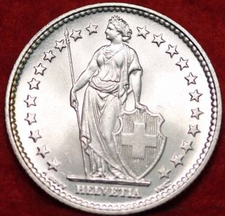 Uncirculated 1940b Switzerland Silver 2 Francs Silver Foreign Coin S/h photo