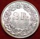 Uncirculated 1940b Switzerland Silver 2 Francs Silver Foreign Coin S/h Europe photo 1