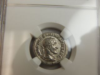 Ngc Graded Roman Empire Maximinus 1,  Ad 235 - 238 Ar Denarlus Xf photo