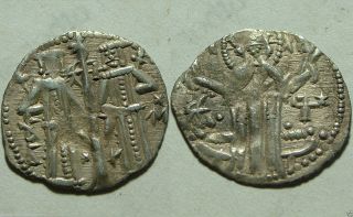 Rare Silver Coin Bulgaria Empire Ivan Alexander Michael Asen Iv,  Christ photo