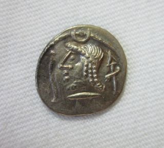 Arabia Felix,  Himyarite.  Silver Denarius.  1st Century Bc.  Sharp. photo
