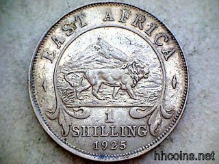 British East Africa George V 1925 Shilling,  Silver photo
