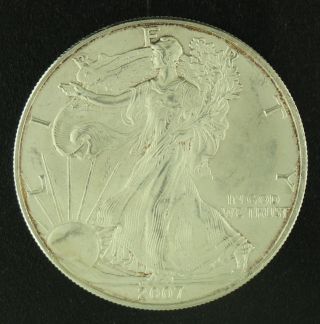 2007 Silver American Eagle 1 Oz Fine Silver Dollar photo