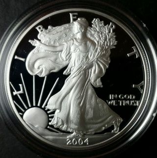2004 W $1 Proof American Silver Eagle Dollar photo