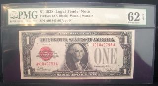 1928 $1 Legal Tender Note photo