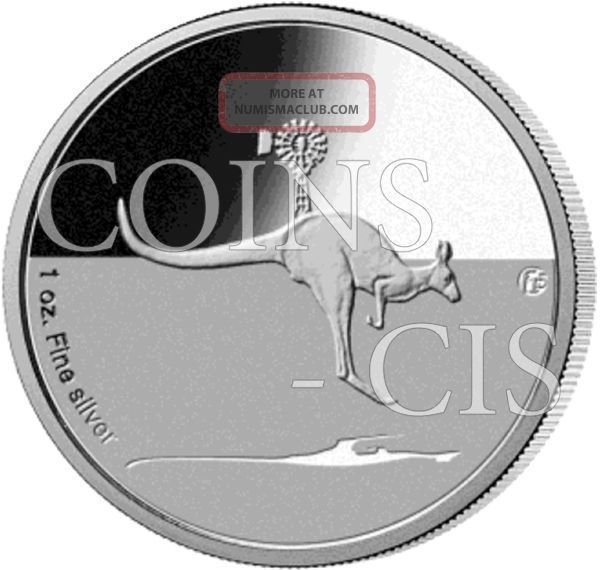 Australia 2013 1$ Kangaroo In Outback 1 Oz Privy Proof Silver Coin Australia photo