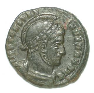 Roman Brozne Coin Follis Constantine The Great Victoriae Laetae Ticinium photo