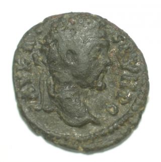 Roman Provincial Bronze Coin Septimius Severus Nikopolis Ad Istrum Eagle Wreath photo