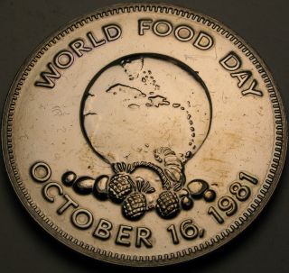 Jamaica 1 Dollar Nd (1981) - World Food Day - Aunc - 1317 猫 photo