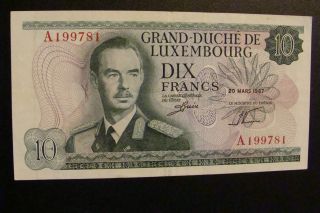 Luxembourg 20 Francs 1967 Crisp photo