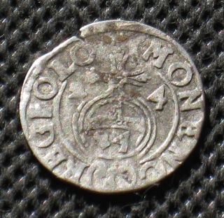 Old Silver Poltorak Coin Of Poland King Sigmunt Iii Waza Ag (a) photo
