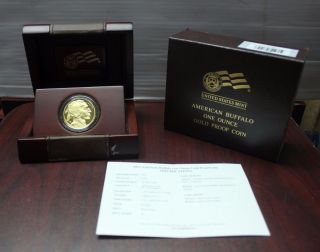 2013 American Buffalo 1 Oz.  9999 Fine Gold Proof Coin - W/coa photo