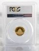 1982 1/10 Oz.  First Year Of Issue Gold Panda Medal Shrt Leaf Pcgs Ms 69 Exonumia photo 1