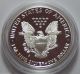 1988 - S American Silver Eagle Dollar Proof Coin W/ Capsule Case Coins: US photo 1