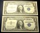 (4) 1957 - B Consecutive $1 Silver Certificate Unc One Dollar Bills Blue Seal Small Size Notes photo 2