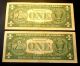 (4) 1957 - B Consecutive $1 Silver Certificate Unc One Dollar Bills Blue Seal Small Size Notes photo 3